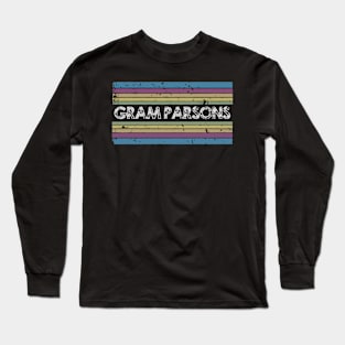 Gram Parsons vintage rainbow Long Sleeve T-Shirt